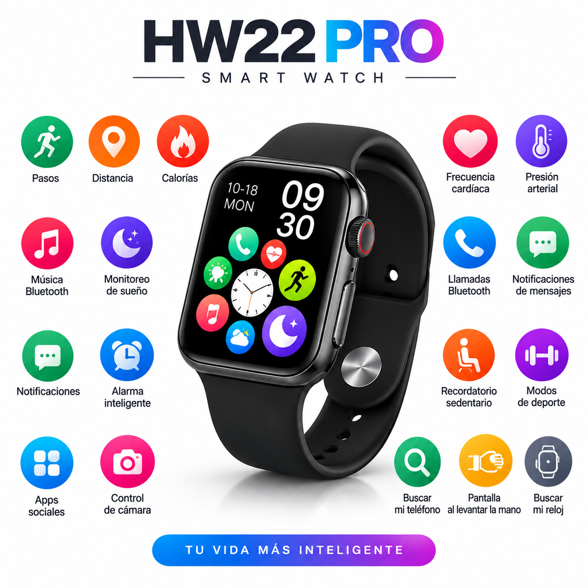 Reloj Inteligente Smart Watch HW22 PRO